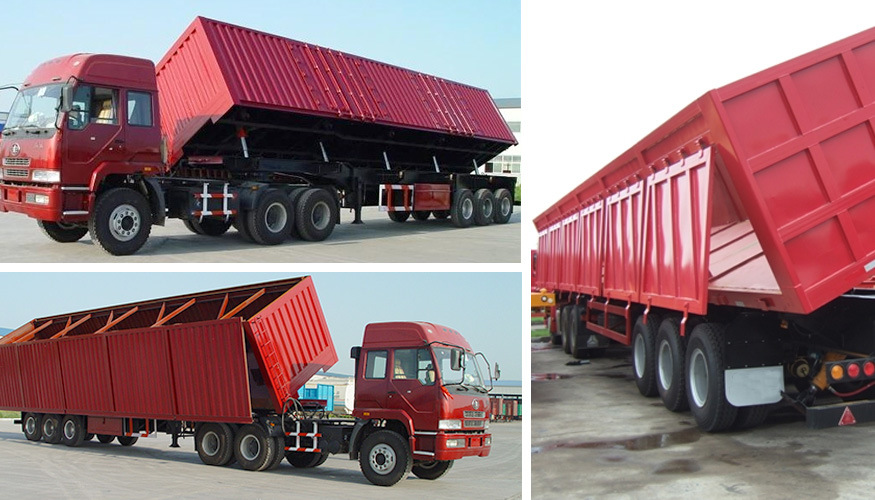 China Durable Tipper Trailer/Dump Trailer/Tipper Truck 3 Axle