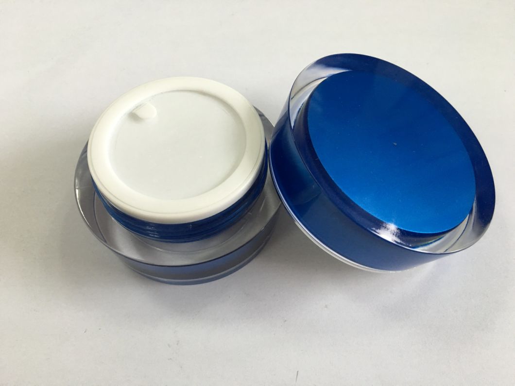 Round Acrylic Jar with 75g, 50g, 30g, 15g