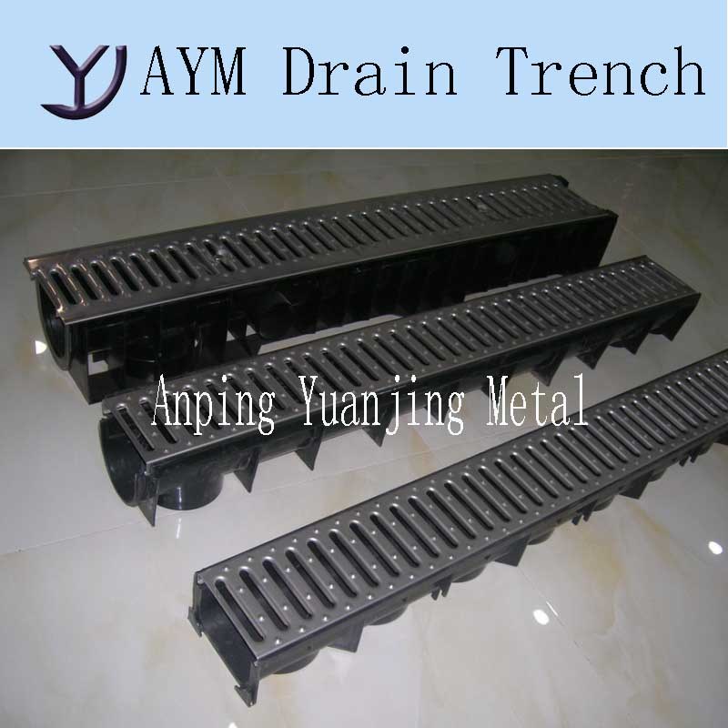 Plastic Trench Drain with Plastic Cover