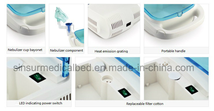 Hospital Equipment Home Care Use Air Compressing Portable Nebulizer
