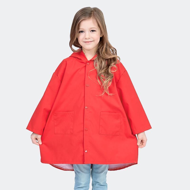 Cute Small Dinosaur Waterproof Polyester Rain Coat Boy and Girls Windproof Poncho Kindergarten Student's Raincoat