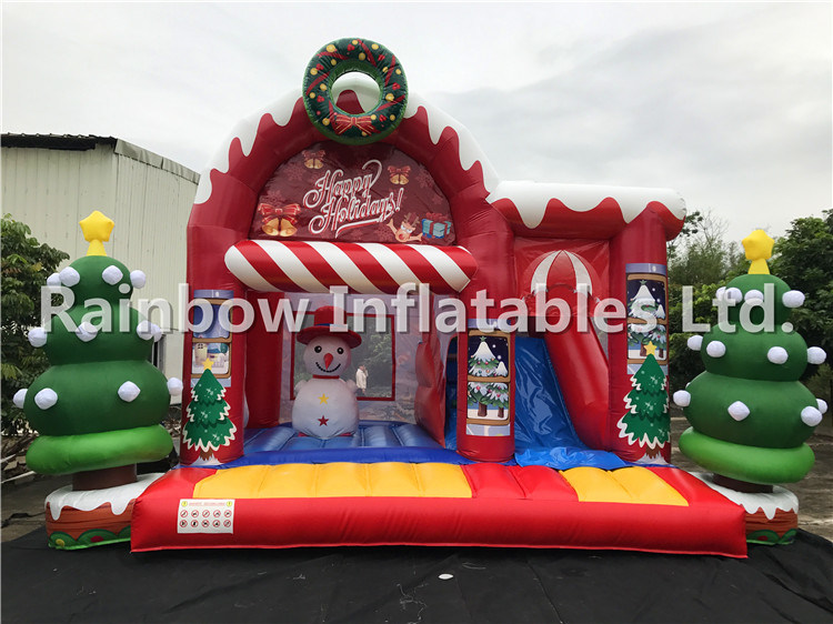 Best Design Inflatable Christmas Castle/Inflatable Bouncy House/Inflatable Christmas Slide