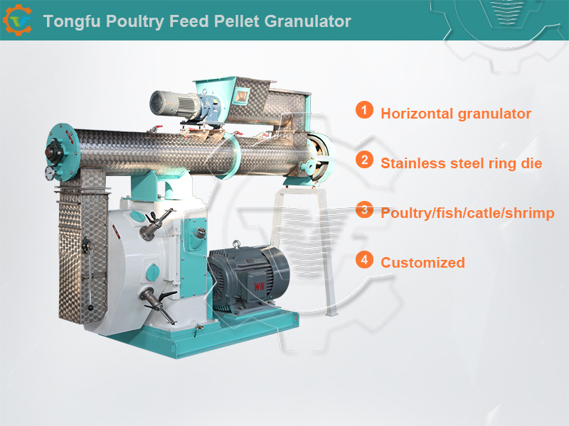 Livestock Feed Pellet Granulator Machine Pelletizer for Sale