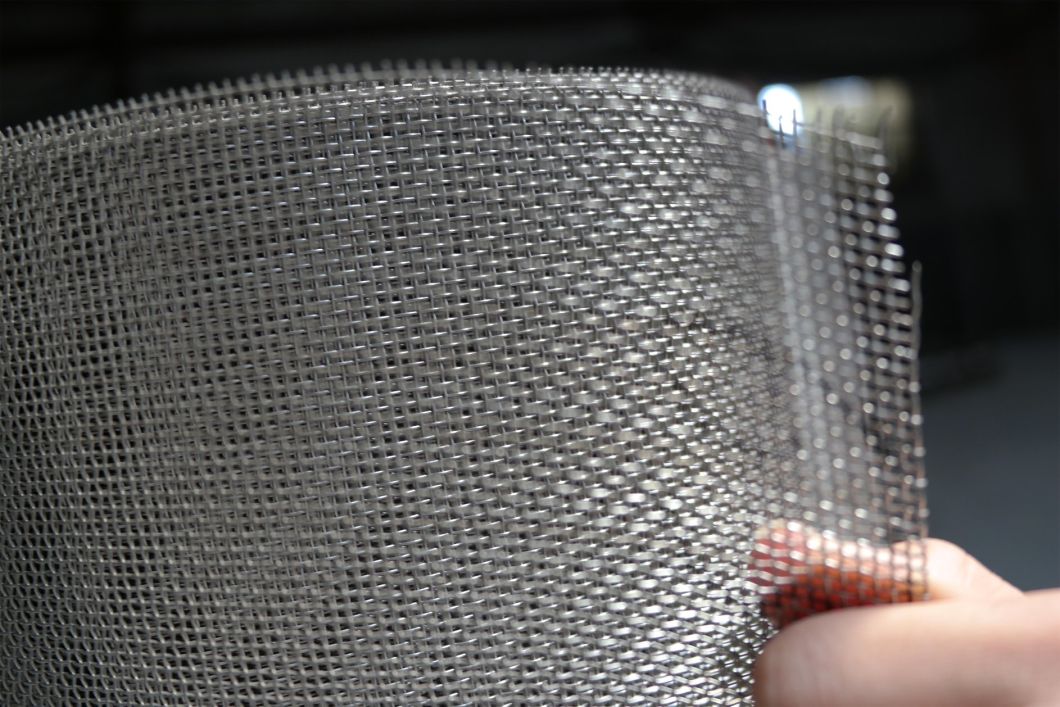 Galvanized Iron / Stainless Steel Crimped Square Woven Wire Mesh