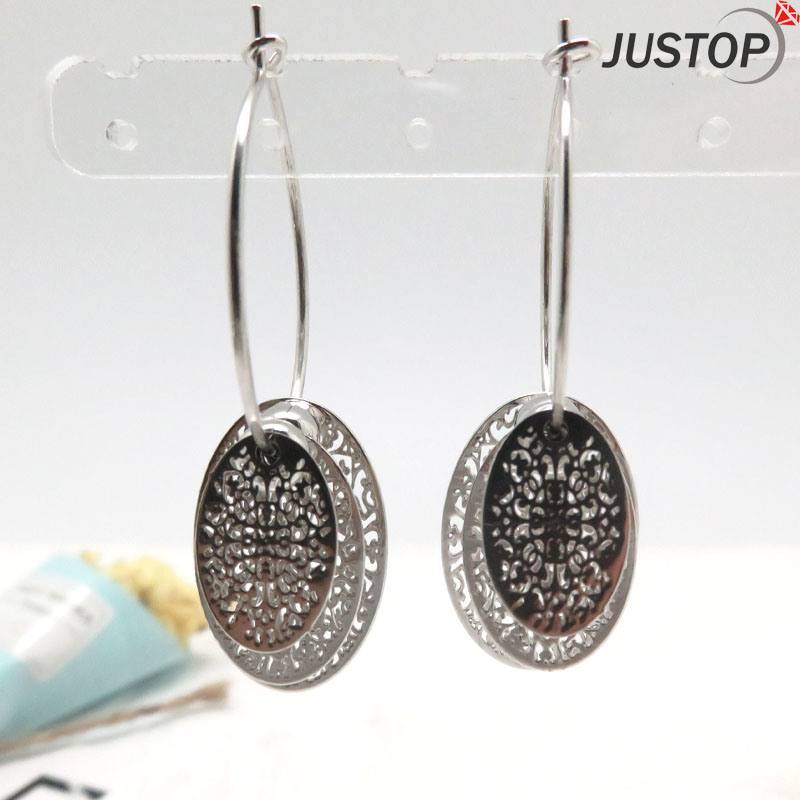 Fashion Trends Jewelry Classic Design Oval Circle Earring for Women