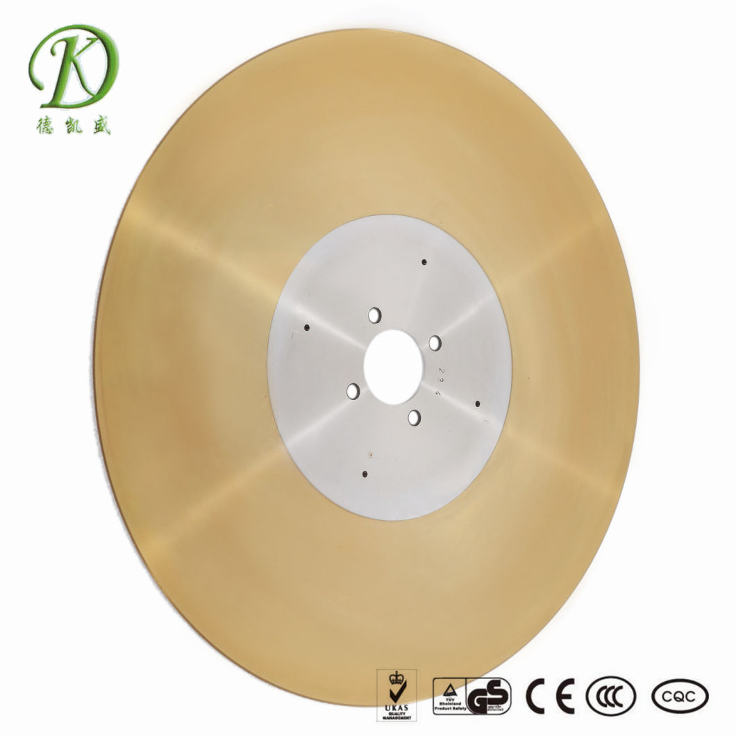 D2d Golden Logsaw Blade for Tissue Paper Machine