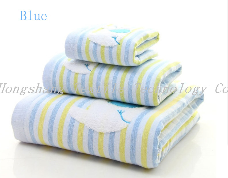 High Water Absorbability 100% Cotton Home Using Muslin Terry Bath Towel