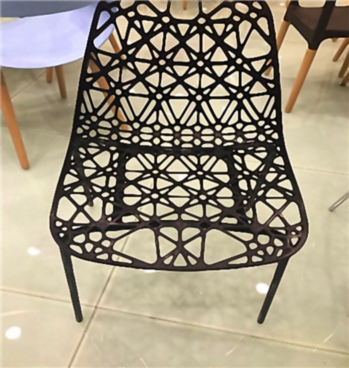 Home Furniture Modern Dining Room Black Plastic Chair