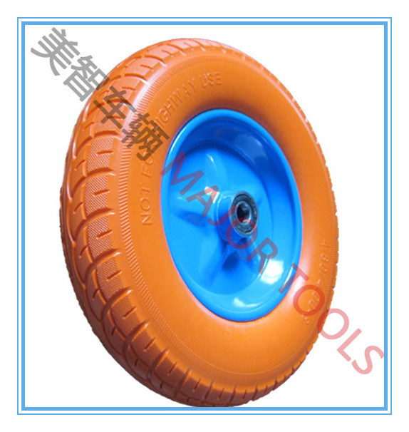 Heavy Duty Wheelbarrow PU Foam Rubber Wheels Tyre 4.00-8
