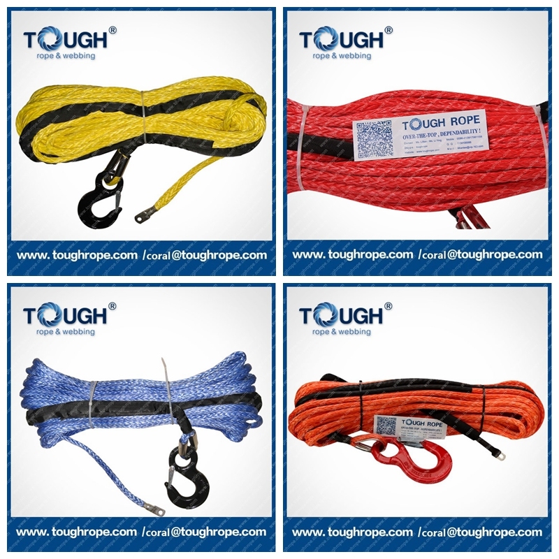 UHMWPE Fiber Hand Winch Rope Kevlar Winch Rope