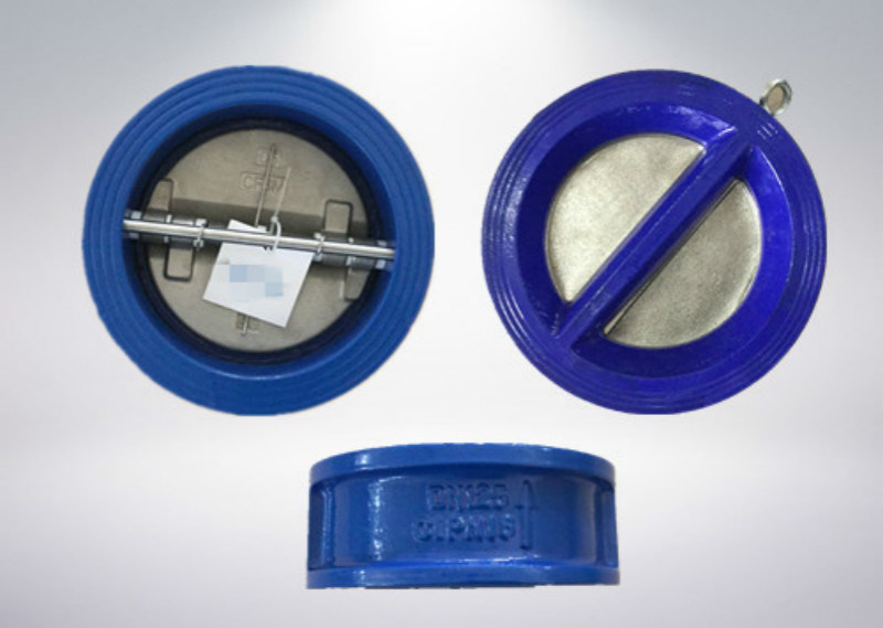 Pn16 Ci Iron Dual Plate Wafer Type Check Valve