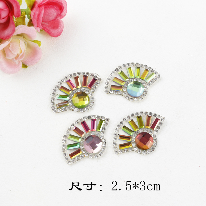 Hotfix Crystal Rhinestone Patch Colored Beaded Applique Motif