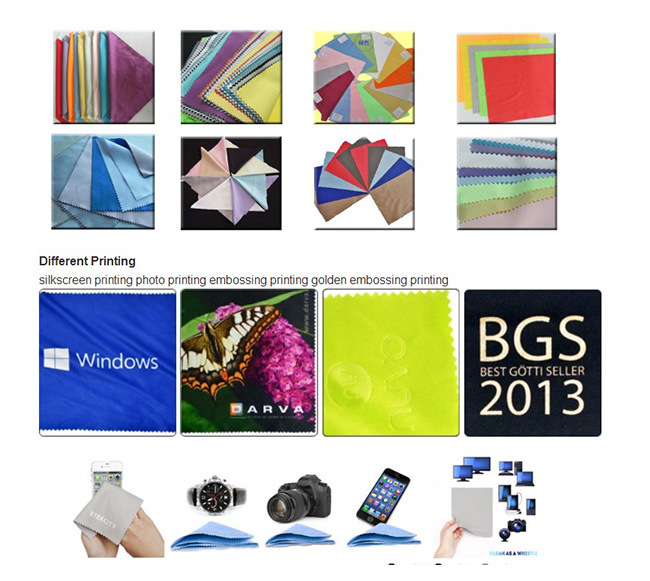 Promotional Gifts Glasses Cleaning Cloth, Microfiber Lens Cloth