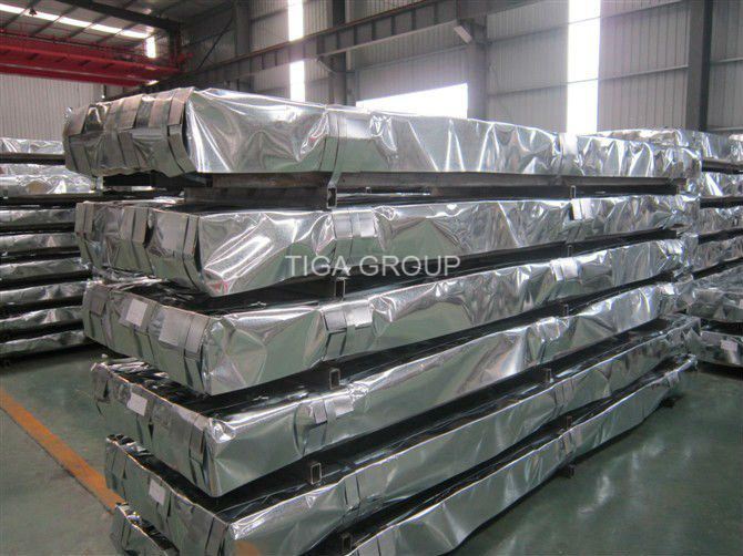 Shiny Corrugated Zinc Coated Steel Sheet Galvanized Roofing Sheet