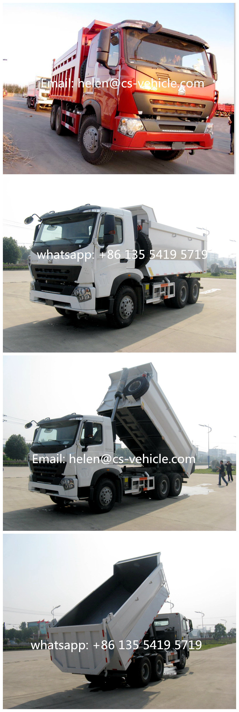 HOWO A7 6X4 30tons Dump Truck 40tons Tipper Truck