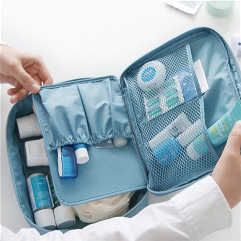 Multifunctional Oxford Waterproof Cloth Bag Travel Portable Double Ladies Cosmetic Bag Men Travel Wash Bag (GB#HZB)