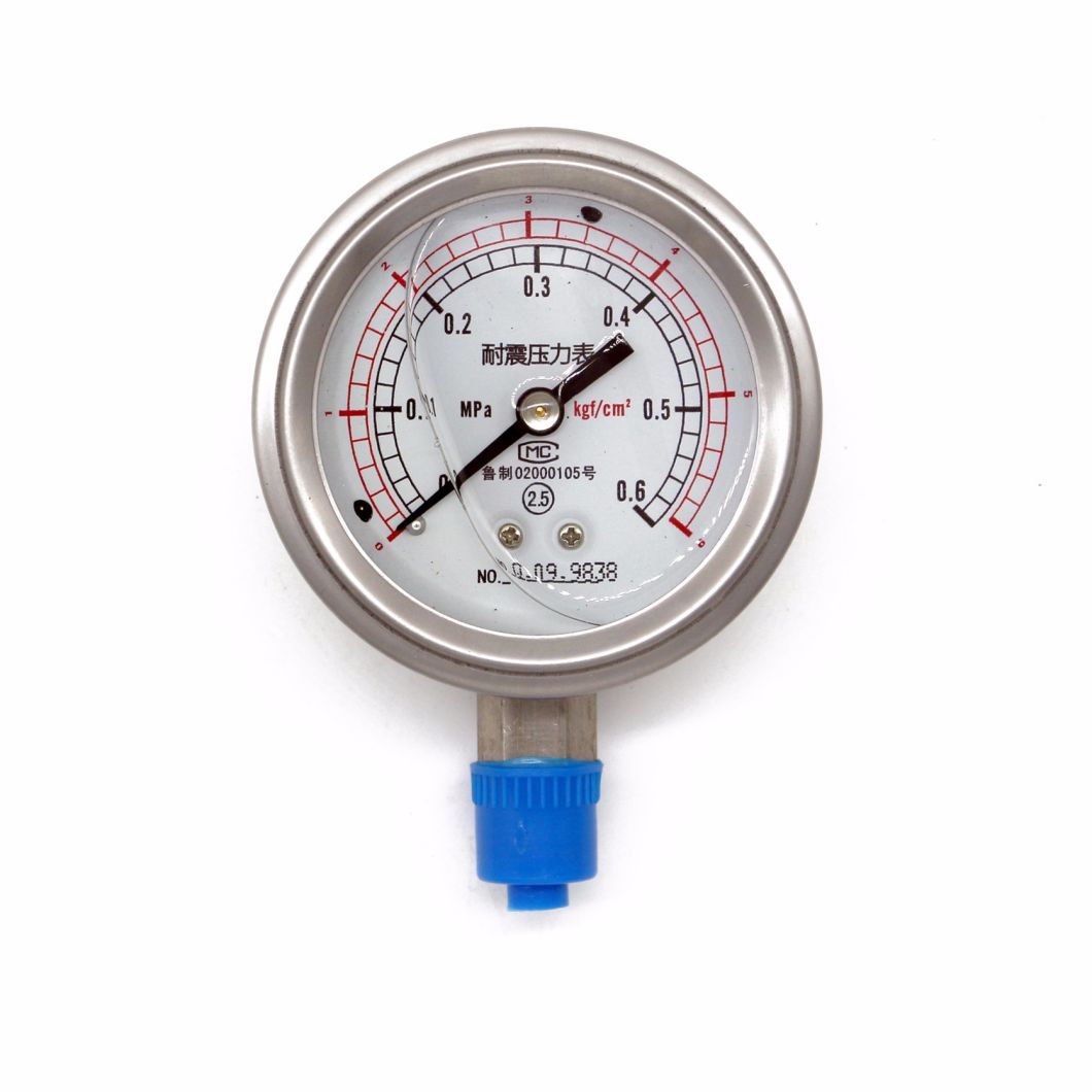 Full Stainless Steel Vibration-Resistant Pressure Gauge