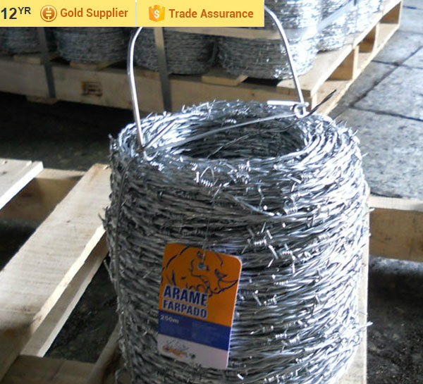 Galvanized Steel Barbed Wire Rope 8mm