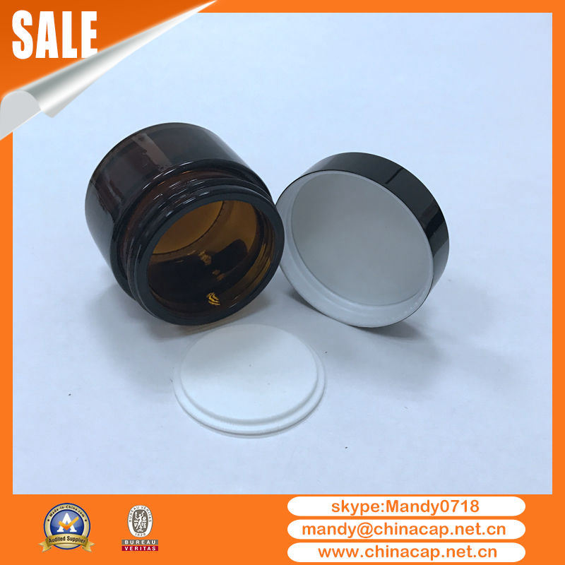 30g Silver Aluminum Cosmetic Container for Moisturizer Cream
