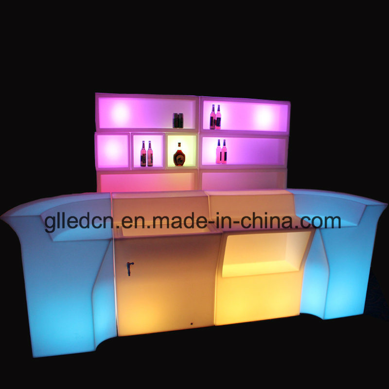 Illuminated LED Bar Counter RGB Lights Table for Events