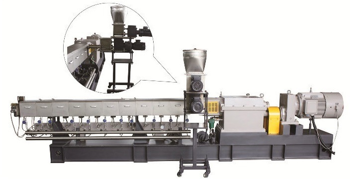 Huaju Brand Compounding Parallel Co-Rotating Twin Screw Extruder Price