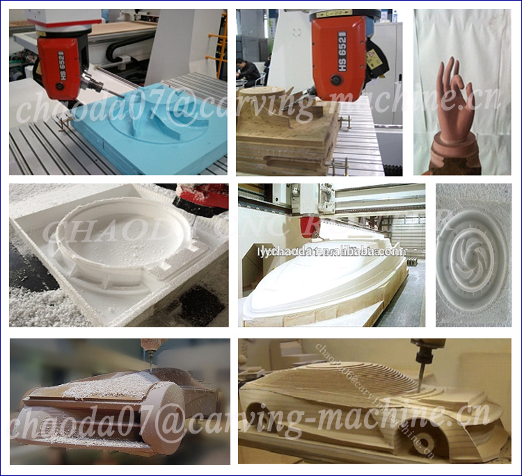 5 Axis CNC Router for Wood and Foam Mold Engraving