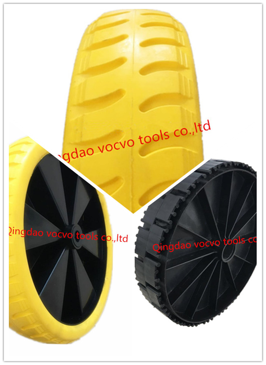 New Arrival 4.00-8 16inch Plyurethane Wheelbarrow Tyre with Plastic Rim