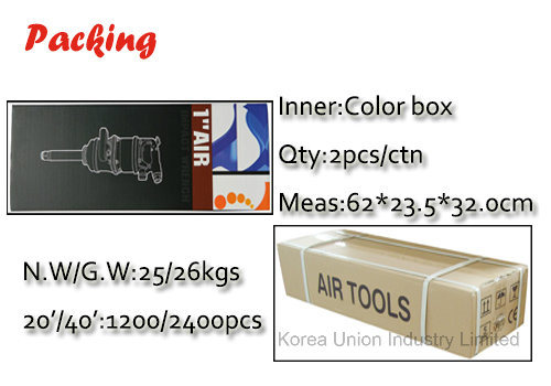 1 Inch Straight Pneumatic Air Impact Power Tools Ui-1202