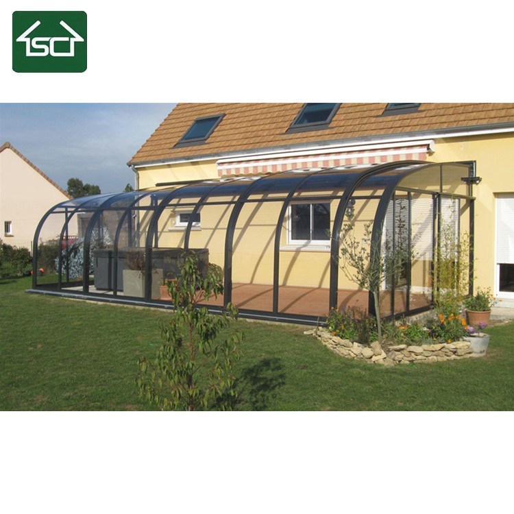 Sun Shelter Wall Mounted PC Roof Aluminium Patio Cover