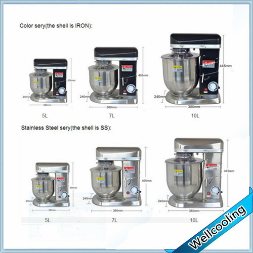 5L Stainless Steel Multifunctional Kitchen Food Fruit Mixer