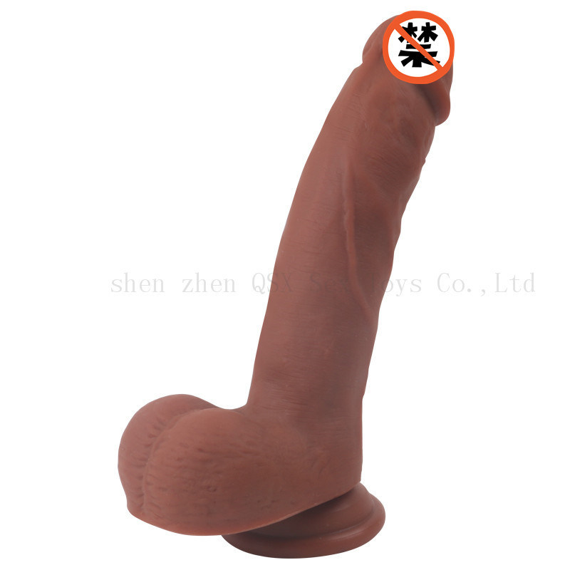 Realistic Silicone Dildo Penis Dong Sex Toy with Suction Cup