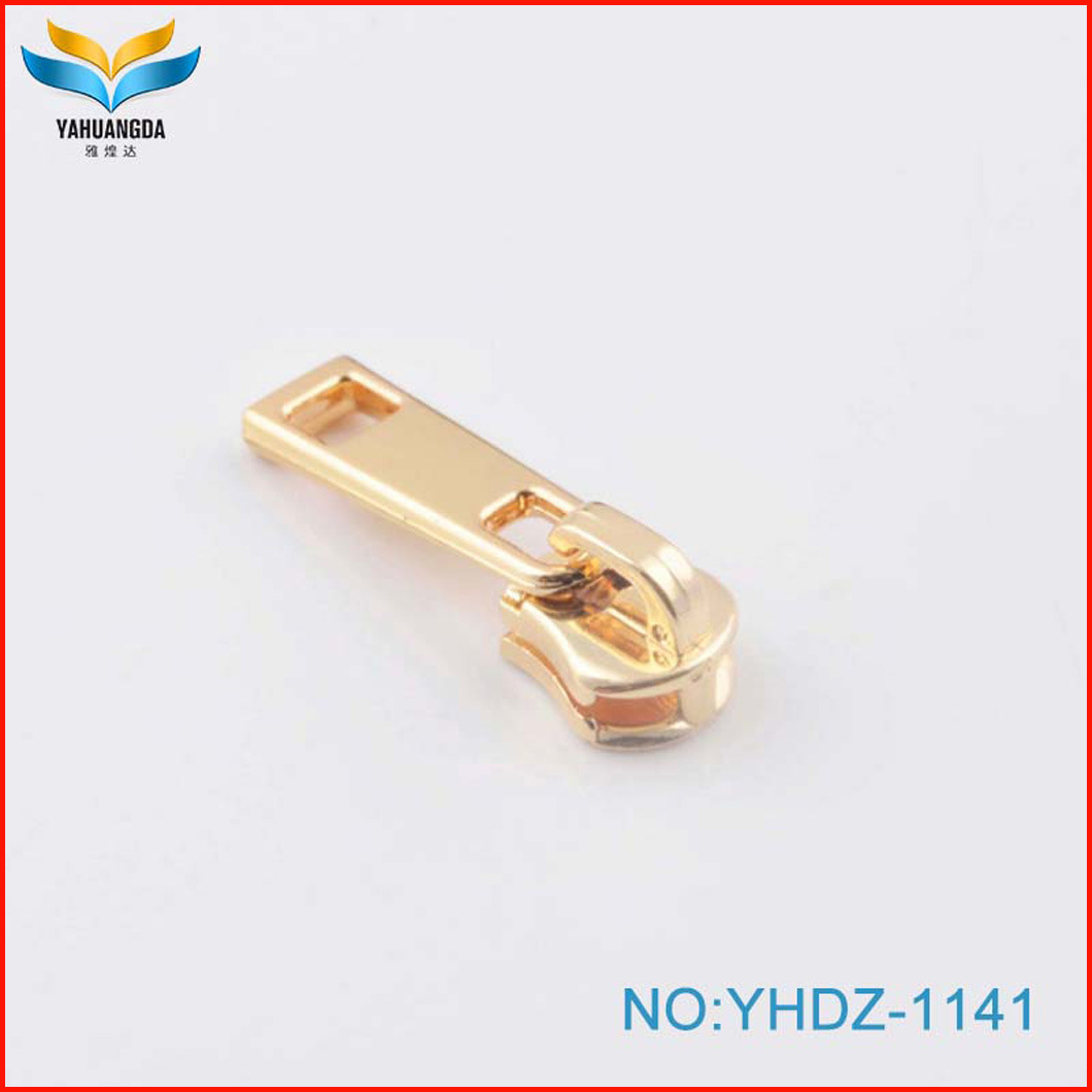 OEM Custom Brand Logo Metal Zipper Puller and Zipper Slider for Handbag Luggage