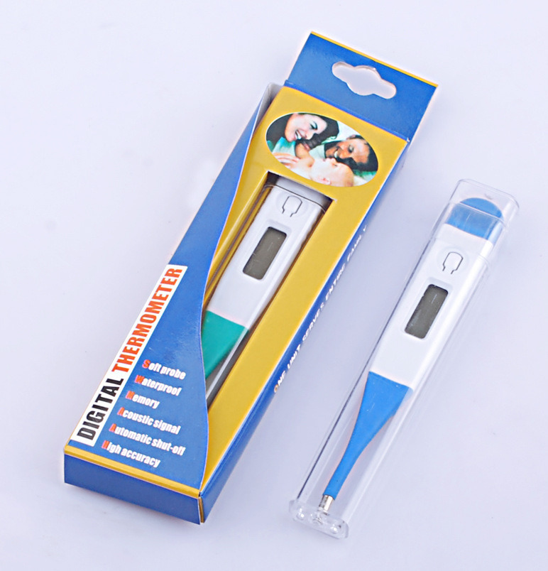 Household Head Beeper Flexible Forehead LCD Baby Digital Thermometer