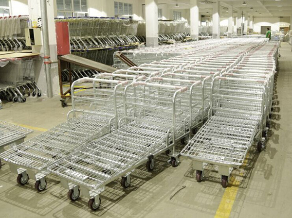 Supermarekt Logistic Storage Flat Cargo Warehouse Trolley