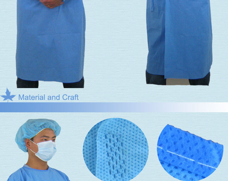 Disposable SMS Surgical Gown (knitting cuff)