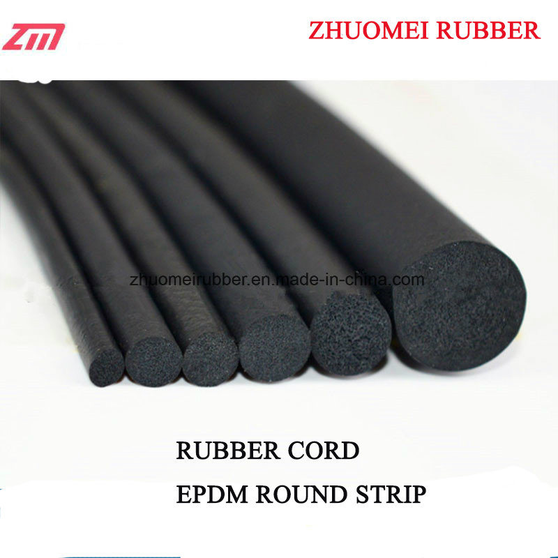 Elastic EPDM Round Sponge Rubber Cord 3mm, 4mm, 6mm, 8mm