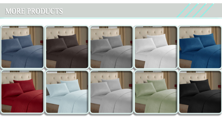 Home Hotel Flat Sheet Fitted Sheet Bedding Set