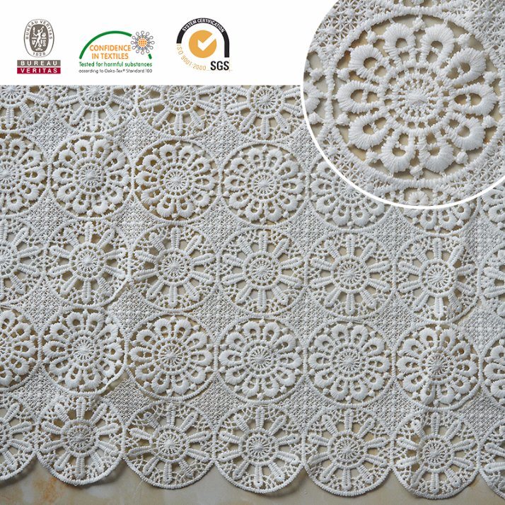 Newest Popular Lace Fabric Wtih Neat Floral Pattern, Textile and Bridal E20044
