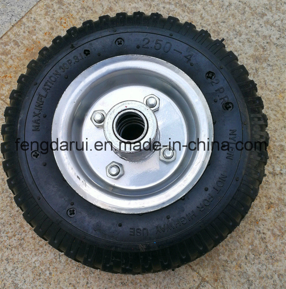 High Quality Pneumatic Wheel (8''x2.50-4) for Wheelbarrow/Trolley/Cart