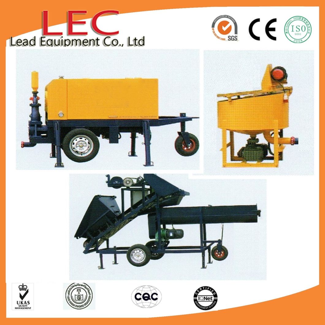 Lec Electric Piston Water Cement Mortar Grouting Pump