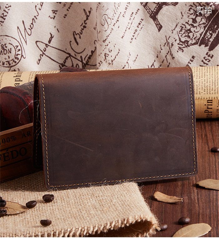 High Quality Leather Passport Man Wallet for Travel