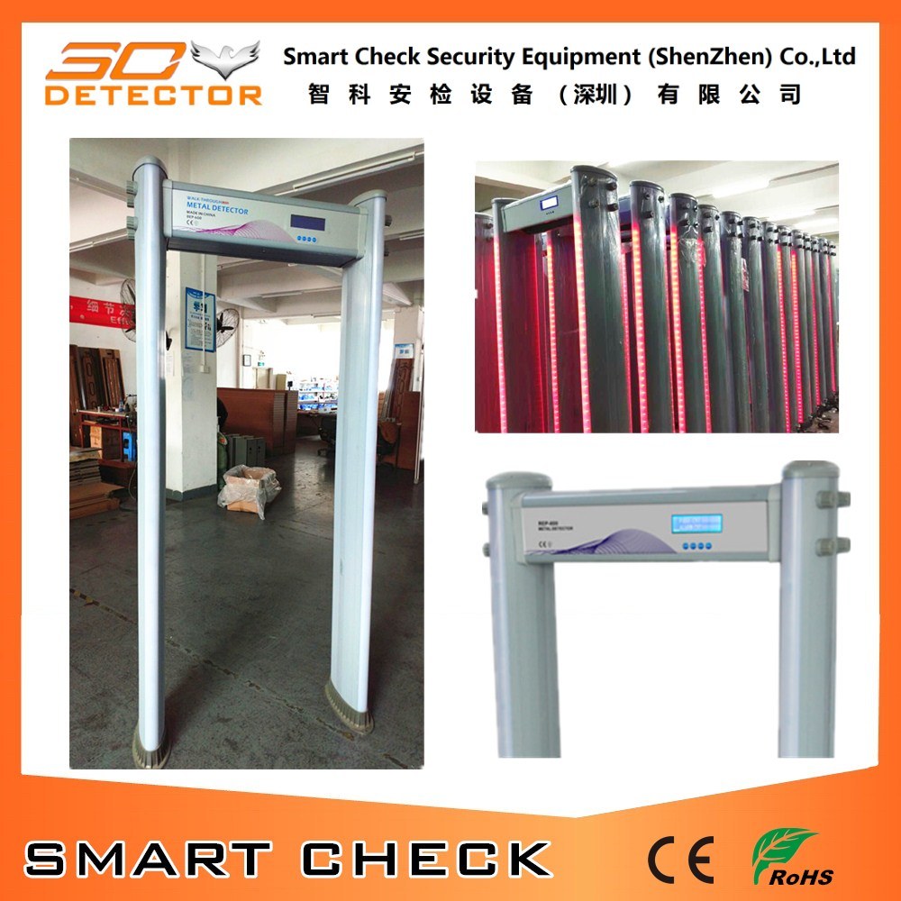 Six Zone Column Walk Through Metal Detector Arch Metal Detector