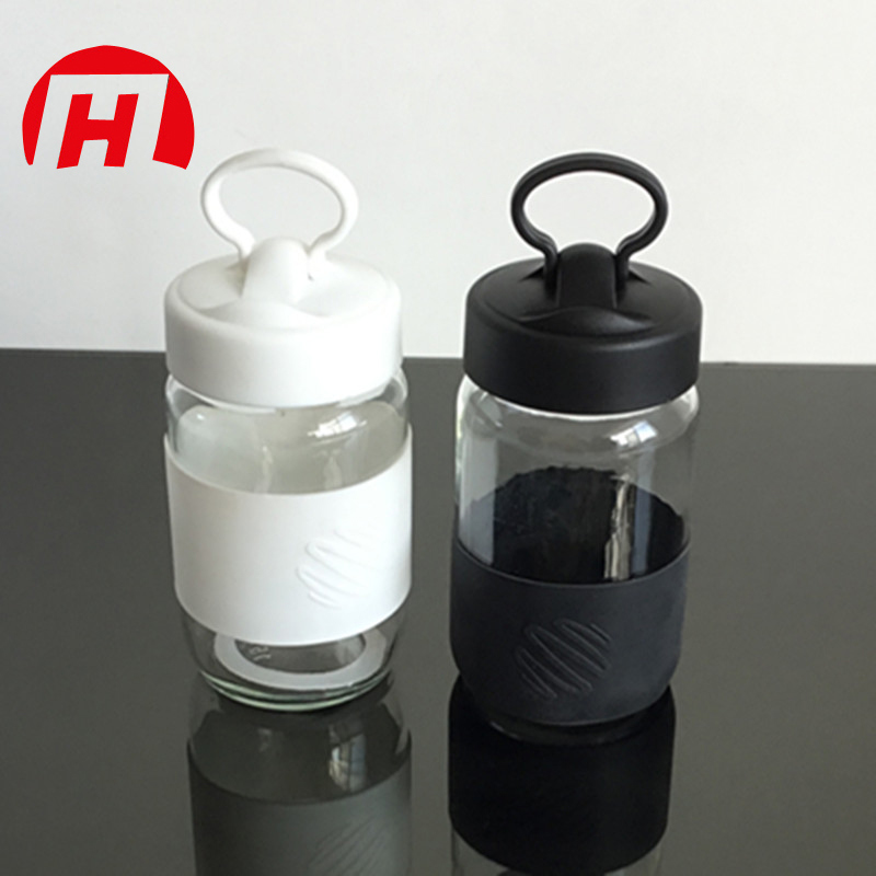 New and Hot Selling Customized Borosilicate Glass Sports Water Bottle