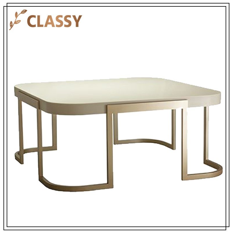 Top Black/Cream Marble Stainless Steel Frame Dining Table