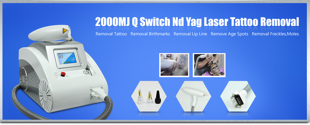 Laser Beauty Equipment Portable Q Switched ND YAG Laser Tattoo Removal Machine