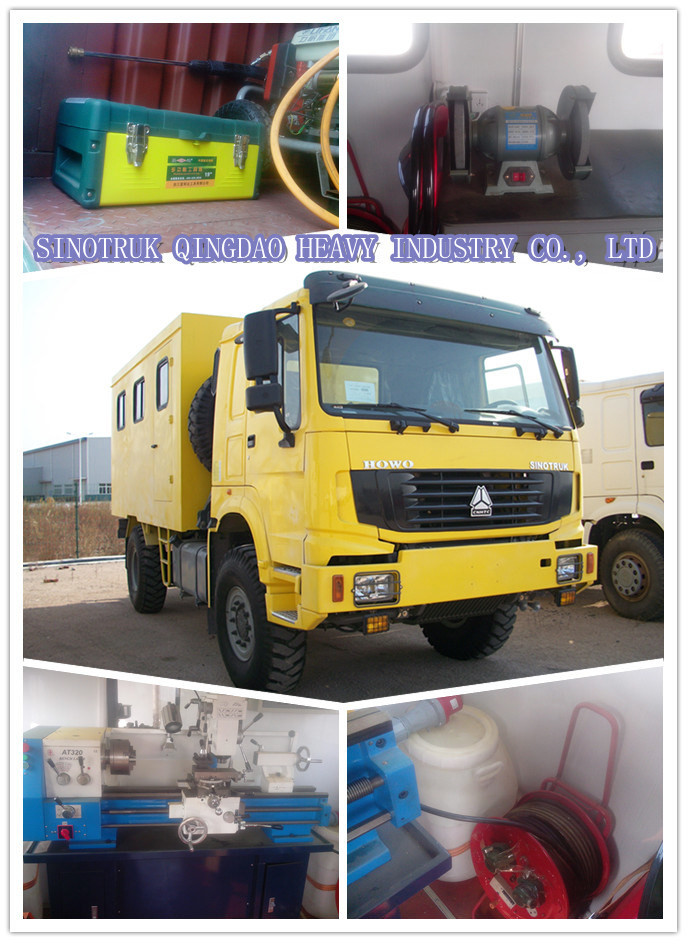 HOWO 4X4 Mobile Workshop Truck for Repair and Maintenance