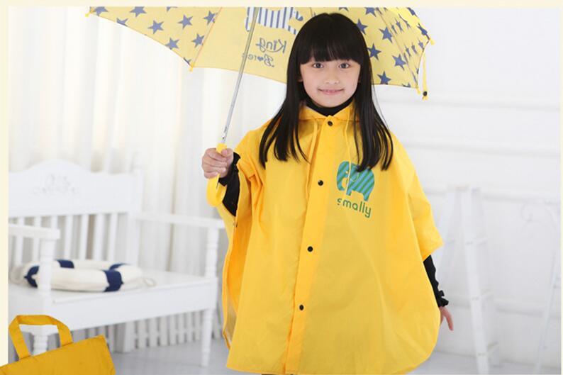 Baby Rain Poncho Hooded Raincoat for Children Waterproof Rain Coat Outdoor Rainwear for 1-10 Years Kid