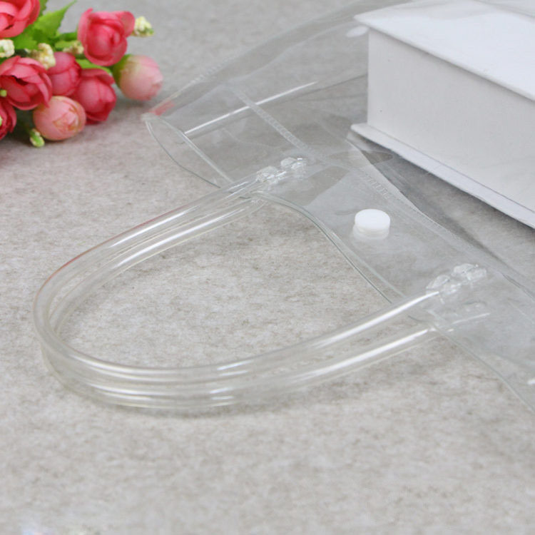 durable clear fashion lady plastic cosmetic bag(PVC bag)