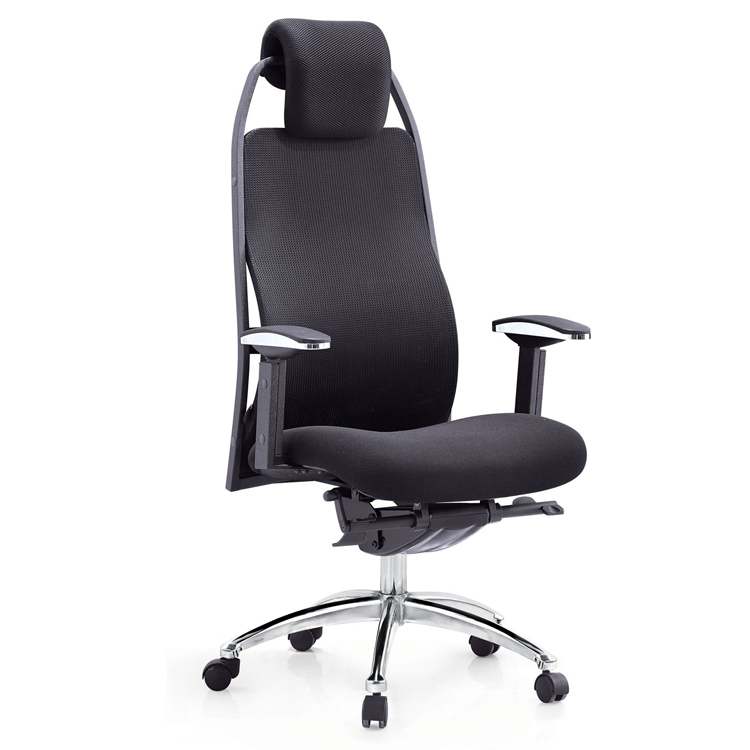 Office Swivel Mesh Manager Chair with Adjustable Headrest