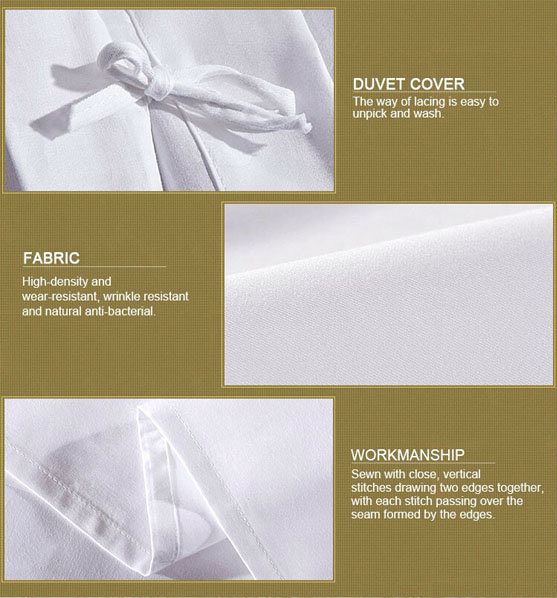 400tc Satin The Linden Gray Duvet Set Modern Duvet Covers and Duvet Sets (DPFB8084)